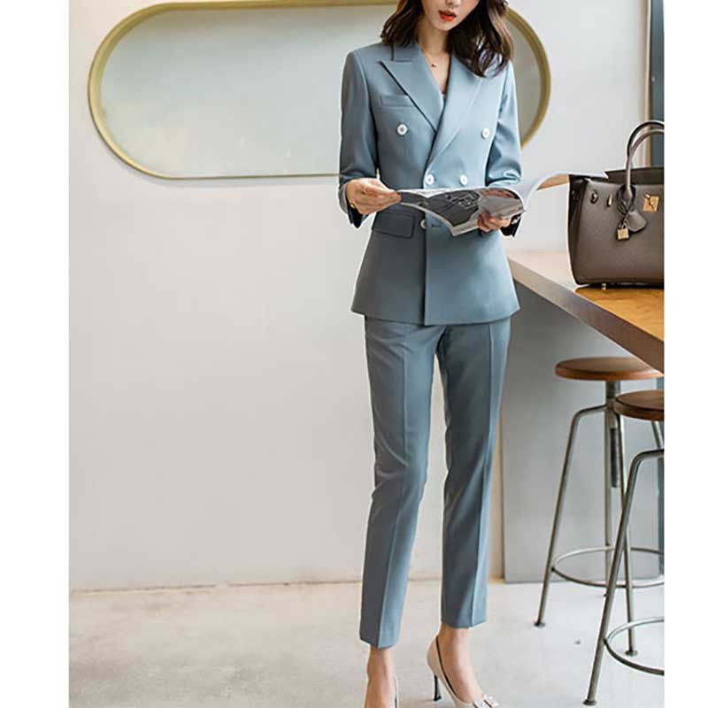 Womens Blazer - Allingentle Women's Slim Fit Pantsuit 2