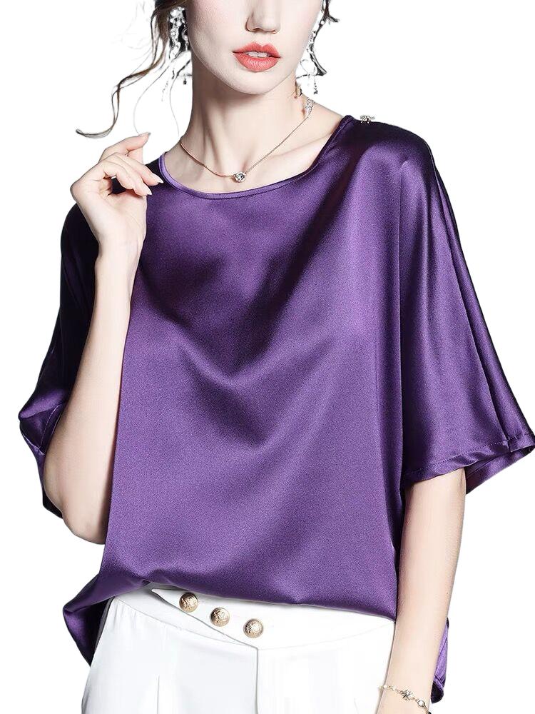 Silk Blouse - England Elegant Vintage Blouse 2026 Autumn