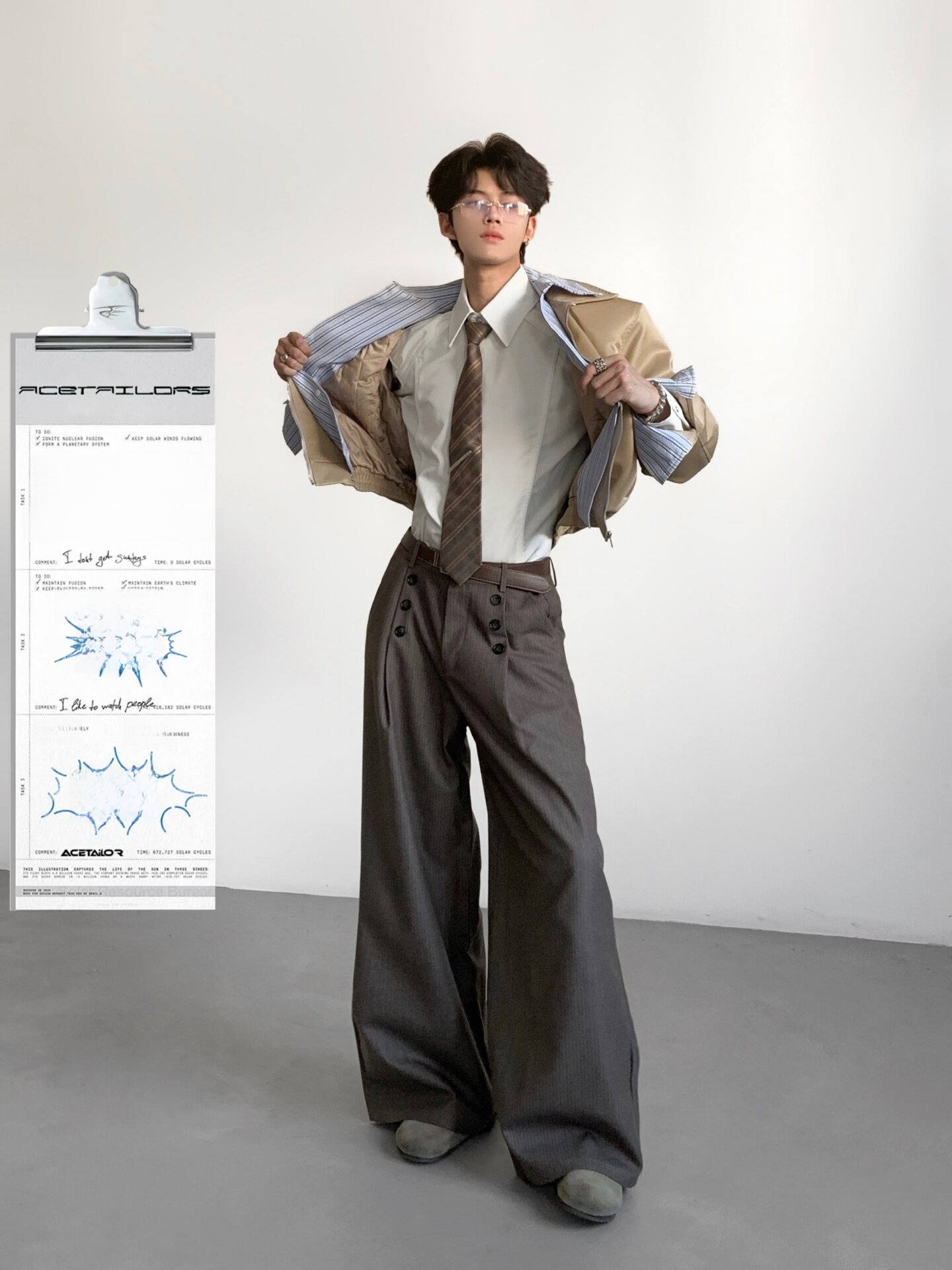 Ace Tailors Men's Casual Strip - огляд і ціна Tailored Trouser Wide