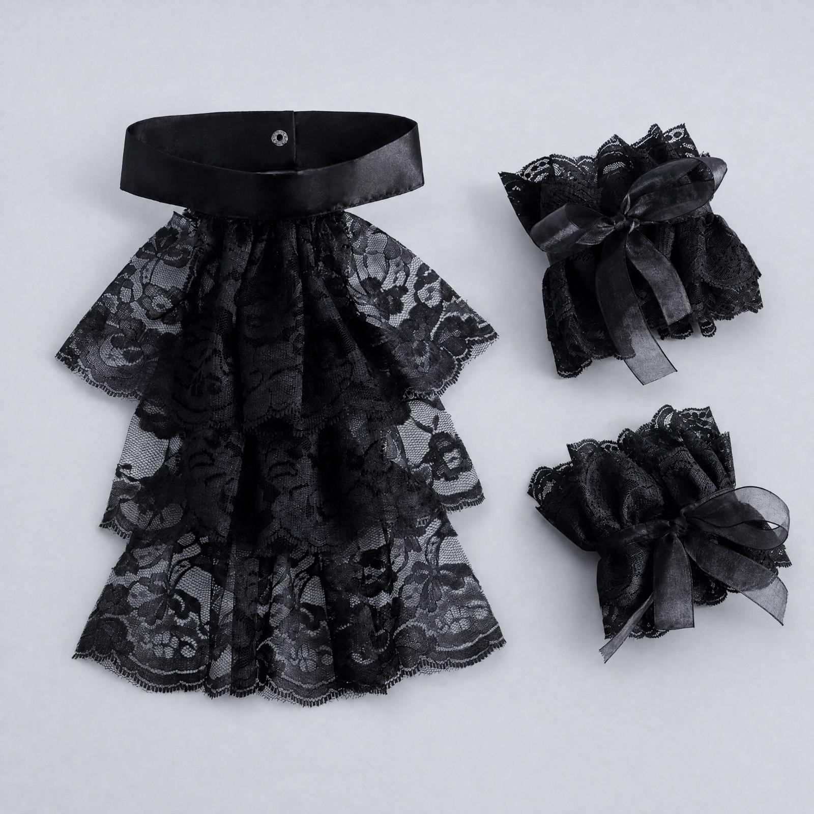 Women Lace Collar Gloves with  - огляд і ціна Lace Dress
