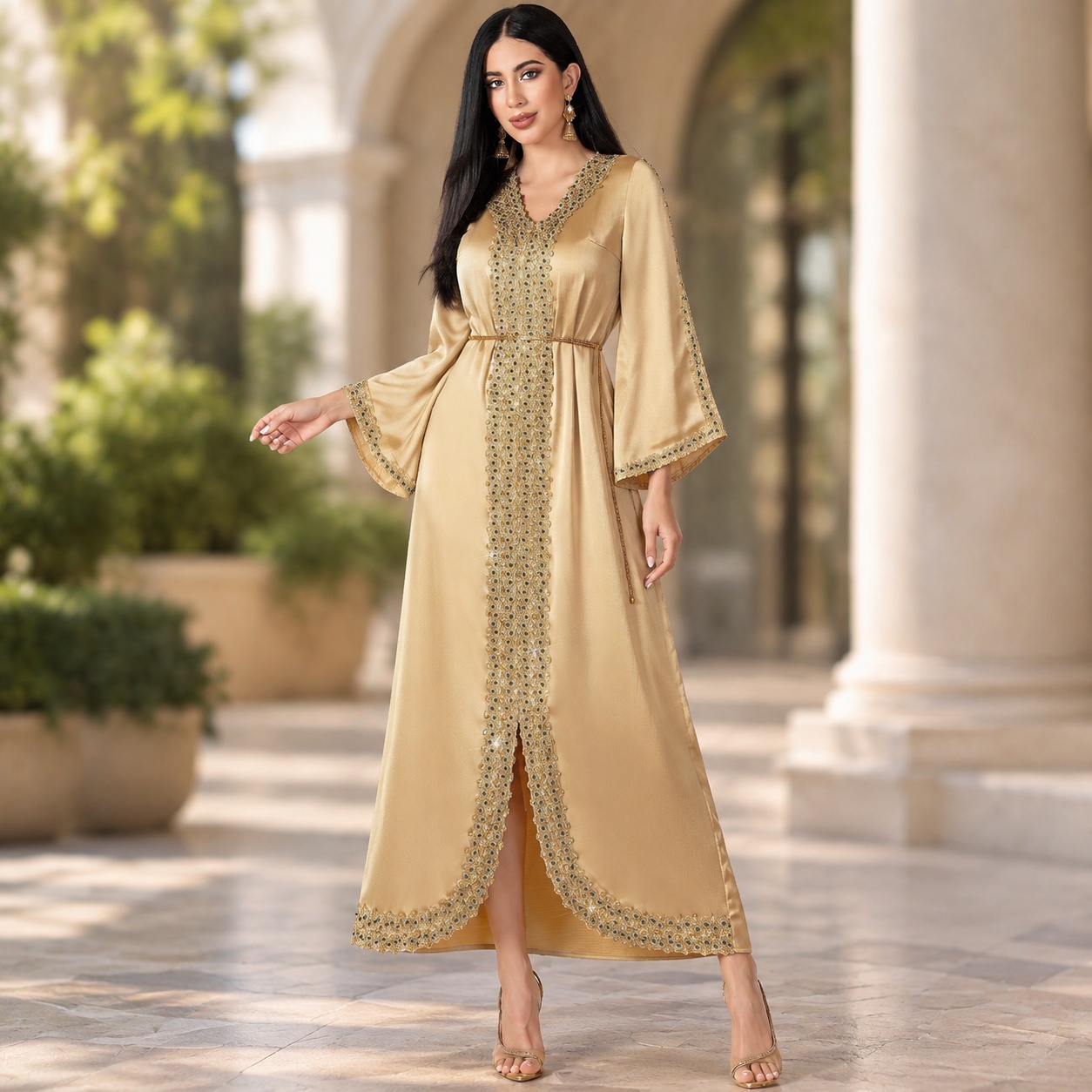 Elegant Rhinestone Embroidery  - огляд і ціна Evening Gown