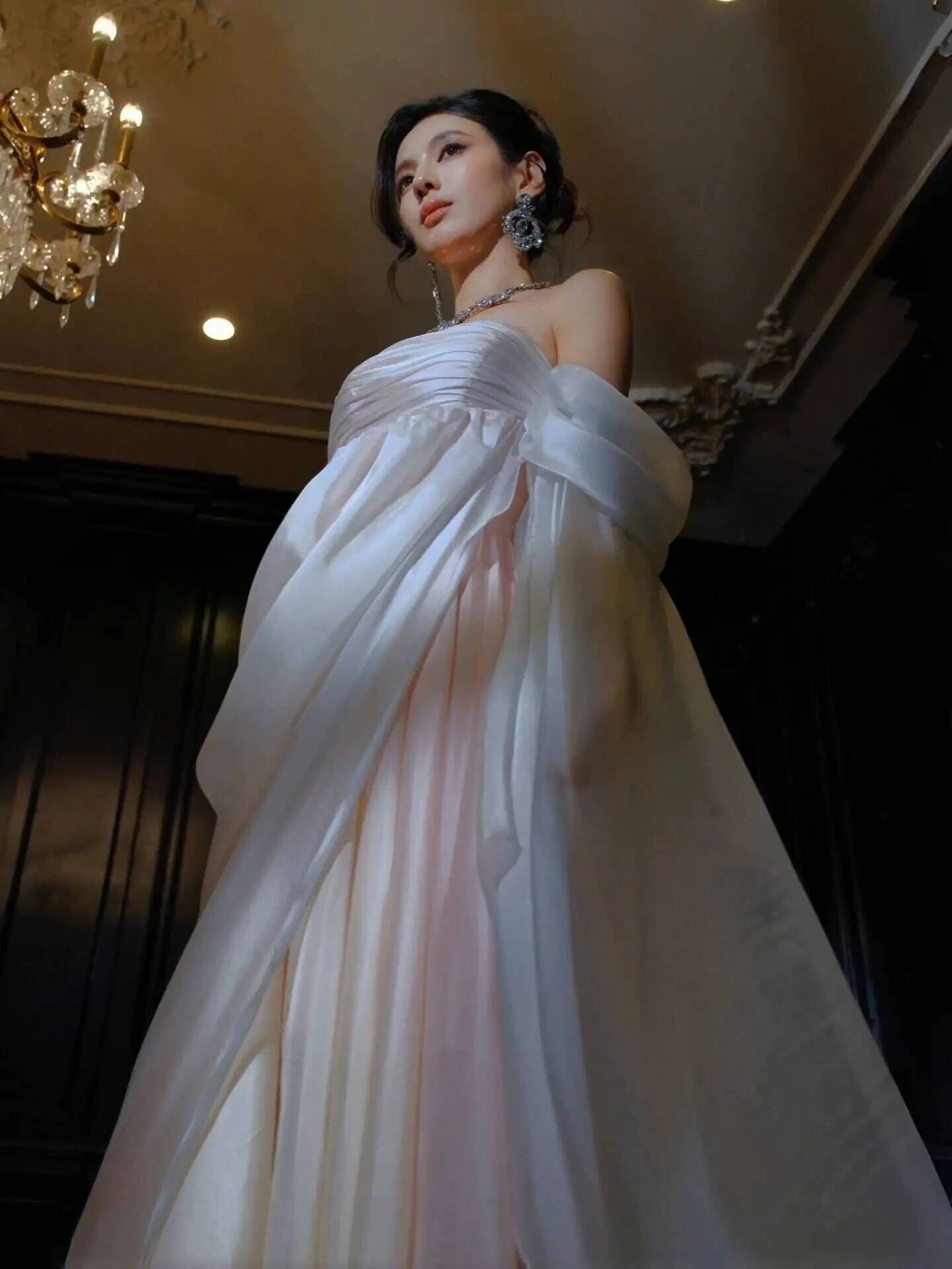 Strapless Flowy Chiffon Evenin - огляд і ціна Evening Gown