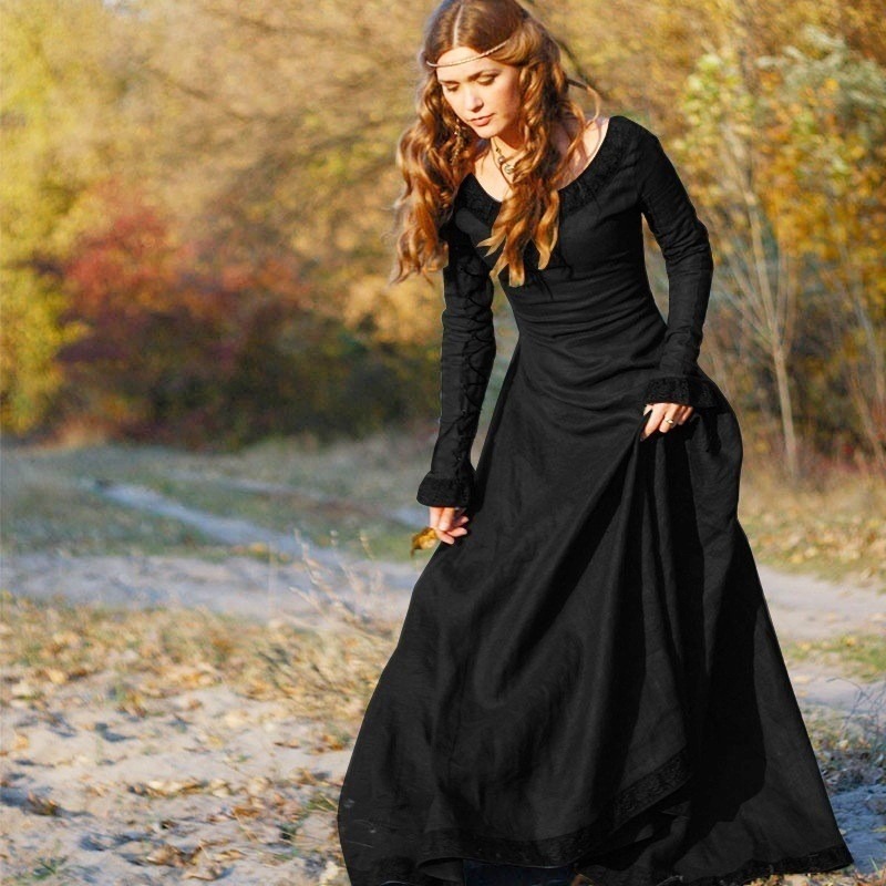 Women Medieval Long Dress V Ne - огляд і ціна Lace Dress