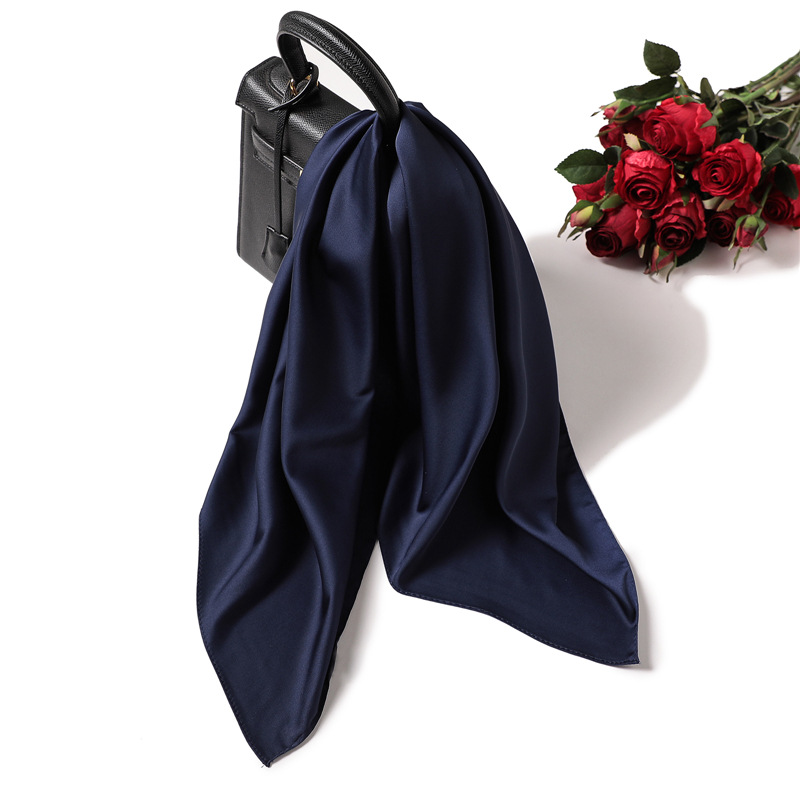 70cm Pure-color Scarf Female I - огляд і ціна Silk Blouse
